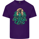 Cthulhu Monster Kraken Mens Cotton T-Shirt Tee Top Purple