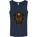 Cthulhu Octopus Kraken Devil Skull Demon Mens Vest Tank Top Navy Blue