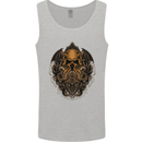 Cthulhu Octopus Kraken Devil Skull Demon Mens Vest Tank Top Sports Grey