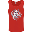 Cthulhu Skull Mens Vest Tank Top Red