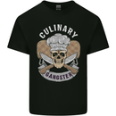 Cullinary Gangster Chef Cooking Skull BBQ Mens Cotton T-Shirt Tee Top Black