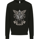 Cure the Infektion Skull Motorbike Biker Mens Sweatshirt Jumper Black