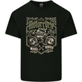Custom Motorcycle Biker Motorbike Mens Cotton T-Shirt Tee Top Black