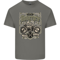 Custom Motorcycle Biker Motorbike Mens Cotton T-Shirt Tee Top Charcoal