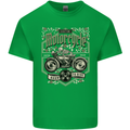 Custom Motorcycle Biker Motorbike Mens Cotton T-Shirt Tee Top Irish Green