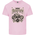 Custom Motorcycle Biker Motorbike Mens Cotton T-Shirt Tee Top Light Pink
