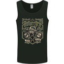 Custom Motorcycle Biker Motorbike Mens Vest Tank Top Black