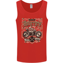 Custom Motorcycle Biker Motorbike Mens Vest Tank Top Red