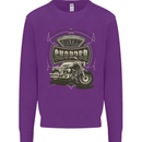 Custom Motorcycles Choppers Biker Motorbike Mens Sweatshirt Jumper Purple