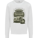 Custom Motorcycles Choppers Biker Motorbike Mens Sweatshirt Jumper White