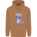 Cute Kawaii Baby Dragon Mens 80% Cotton Hoodie Caramel Latte
