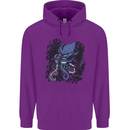 Cyberpunk Cthulhu Kraken Octopus Childrens Kids Hoodie Purple