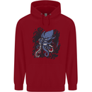 Cyberpunk Cthulhu Kraken Octopus Childrens Kids Hoodie Red