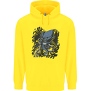Cyberpunk Cthulhu Kraken Octopus Childrens Kids Hoodie Yellow