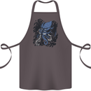 Cyberpunk Cthulhu Kraken Octopus Cotton Apron 100% Organic Dark Grey