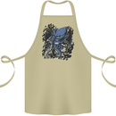 Cyberpunk Cthulhu Kraken Octopus Cotton Apron 100% Organic Khaki