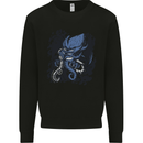Cyberpunk Cthulhu Kraken Octopus Kids Sweatshirt Jumper Black