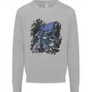 Cyberpunk Cthulhu Kraken Octopus Kids Sweatshirt Jumper Sports Grey