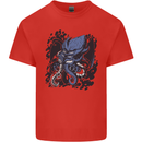 Cyberpunk Cthulhu Kraken Octopus Mens Cotton T-Shirt Tee Top Red