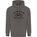 Cycling A Bike for My Wife Cyclist Funny Mens 80% Cotton Hoodie Charcoal