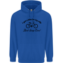 Cycling A Bike for My Wife Cyclist Funny Mens 80% Cotton Hoodie Royal Blue