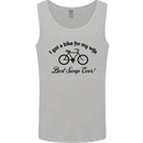 Cycling A Bike for My Wife Cyclist Funny Mens Vest Tank Top Sports Grey