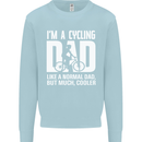 Cycling Dad Like a Normal Dad Father's Day Mens Sweatshirt Jumper Light Blue
