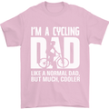 Cycling Dad Like a Normal Dad Father's Day Mens T-Shirt Cotton Gildan Light Pink