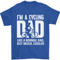 Cycling Dad Like a Normal Dad Father's Day Mens T-Shirt Cotton Gildan Royal Blue