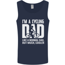 Cycling Dad Like a Normal Dad Father's Day Mens Vest Tank Top Navy Blue