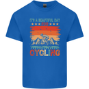 Cycling Day Funny Cyclist Bicycle MTB Bike Mens Cotton T-Shirt Tee Top Royal Blue
