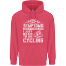 Cycling I Googled My Symptoms Cyclist Funny Childrens Kids Hoodie Heliconia