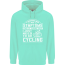 Cycling I Googled My Symptoms Cyclist Funny Childrens Kids Hoodie Peppermint