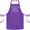Cycling I Got a Bike for My Wife Cyclist Cotton Apron 100% Organic Purple