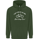 Cycling I Got a Bike for My Wife Cyclist Mens 80% Cotton Hoodie Forest Green