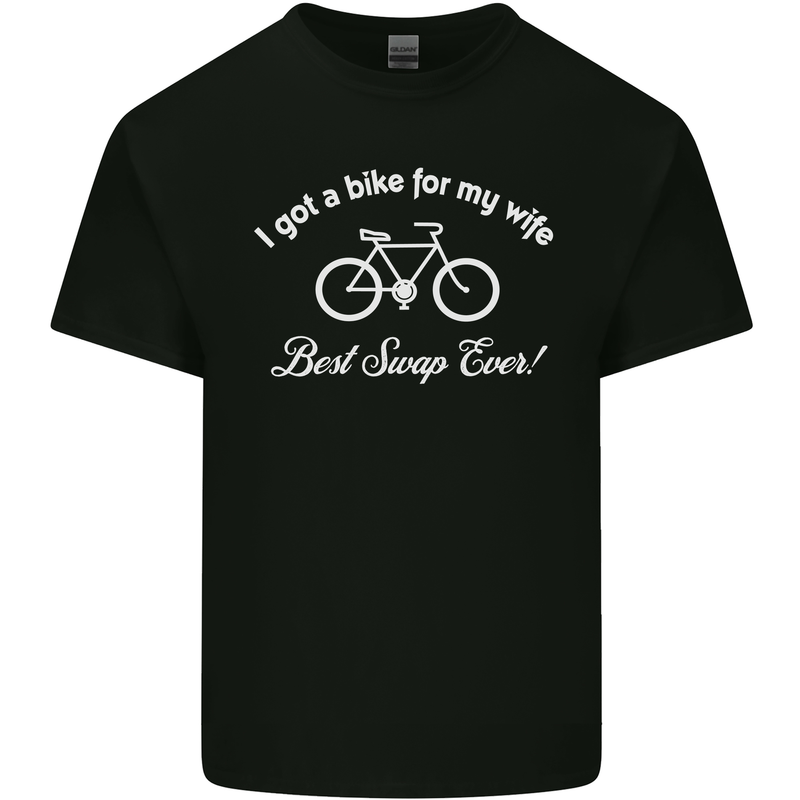Cycling I Got a Bike for My Wife Cyclist Mens Cotton T-Shirt Tee Top Black
