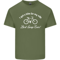 Cycling I Got a Bike for My Wife Cyclist Mens Cotton T-Shirt Tee Top Military Green