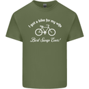 Cycling I Got a Bike for My Wife Cyclist Mens Cotton T-Shirt Tee Top Military Green