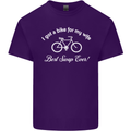 Cycling I Got a Bike for My Wife Cyclist Mens Cotton T-Shirt Tee Top Purple