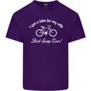Cycling I Got a Bike for My Wife Cyclist Mens Cotton T-Shirt Tee Top Purple