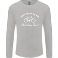 Cycling I Got a Bike for My Wife Cyclist Mens Long Sleeve T-Shirt Sports Grey