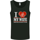 Cycling I Love My Wife Cyclist Funny Mens Vest Tank Top Black