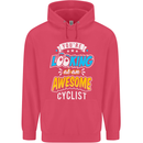 Cycling Looking at an Awesome Cyclist Childrens Kids Hoodie Heliconia