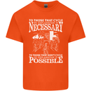 Cycling No Explanation Necessary Cyclist Mens Cotton T-Shirt Tee Top Orange