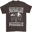 Cycling No Explanation Necessary Cyclist Mens T-Shirt Cotton Gildan Dark Chocolate