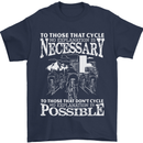 Cycling No Explanation Necessary Cyclist Mens T-Shirt Cotton Gildan Navy Blue