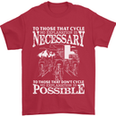 Cycling No Explanation Necessary Cyclist Mens T-Shirt Cotton Gildan Red