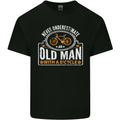 Cycling Old Man Cyclist Funny Bicycle Mens Cotton T-Shirt Tee Top Black