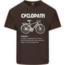 Cyclopath Funny Cycling Bicycle Cyclist Mens Cotton T-Shirt Tee Top Dark Chocolate