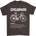 Cyclopath Funny Cycling Bicycle Cyclist Mens T-Shirt Cotton Gildan Dark Chocolate